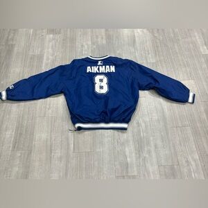 Vintage Dallas Cowboys Starter Jacket Adult Extra Large XL Blue Troy Aikman NFL